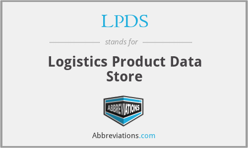 LPDS - Logistics Product Data Store