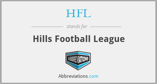 HFL - Hills Football League