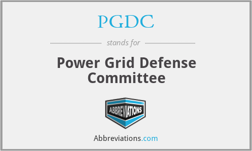 PGDC - Power Grid Defense Committee