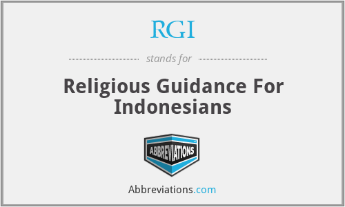 RGI - Religious Guidance For Indonesians