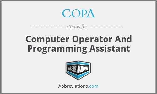 COPA - Computer Operator And Programming Assistant