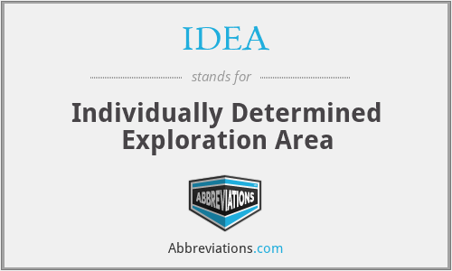 IDEA - Individually Determined Exploration Area