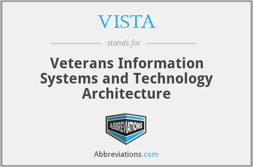 VISTA - Veterans Information Systems and Technology Architecture