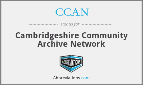 CCAN - Cambridgeshire Community Archive Network