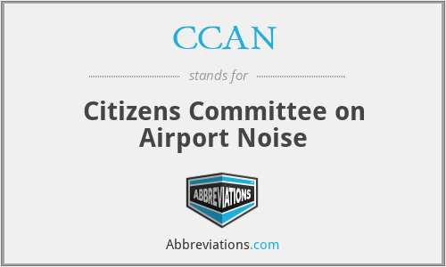 CCAN - Citizens Committee on Airport Noise