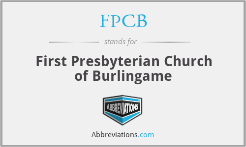 FPCB - First Presbyterian Church of Burlingame