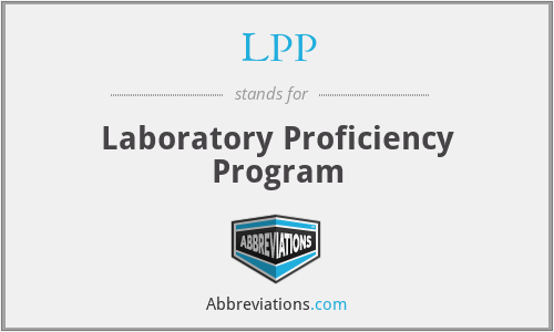 LPP - Laboratory Proficiency Program