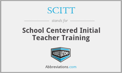 SCITT - School Centered Initial Teacher Training