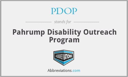 PDOP - Pahrump Disability Outreach Program