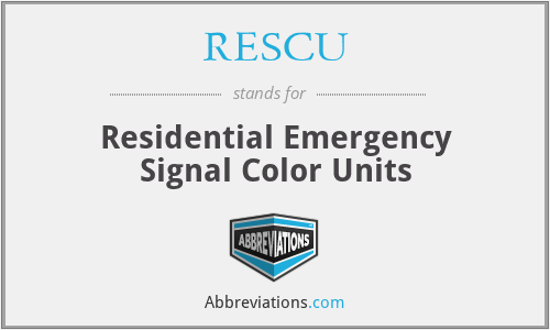 RESCU - Residential Emergency Signal Color Units