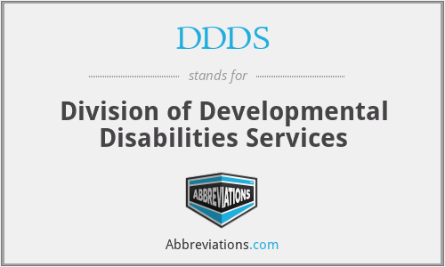 DDDS - Division of Developmental Disabilities Services