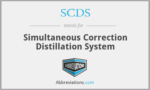 SCDS - Simultaneous Correction Distillation System