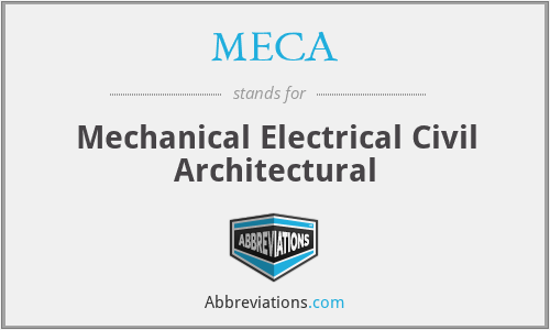 MECA - Mechanical Electrical Civil Architectural