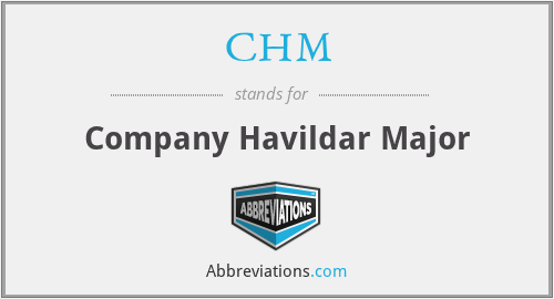 CHM - Company Havildar Major