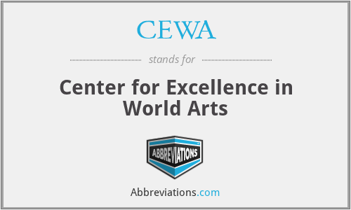 CEWA - Center for Excellence in World Arts