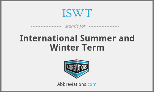 ISWT - International Summer and Winter Term