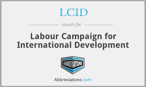 LCID - Labour Campaign for International Development