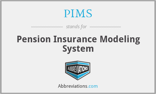 PIMS - Pension Insurance Modeling System