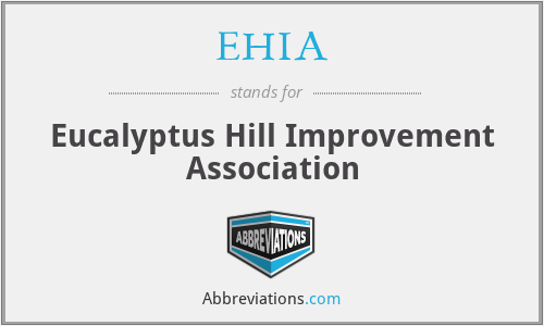 EHIA - Eucalyptus Hill Improvement Association