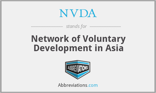 NVDA - Network of Voluntary Development in Asia