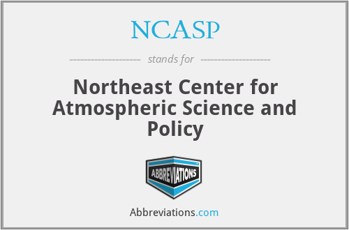 NCASP - Northeast Center for Atmospheric Science and Policy