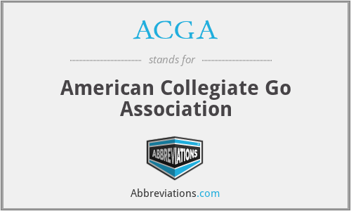 ACGA - American Collegiate Go Association
