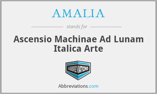 AMALIA - Ascensio Machinae Ad Lunam Italica Arte