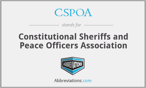 CSPOA - Constitutional Sheriffs and Peace Officers Association