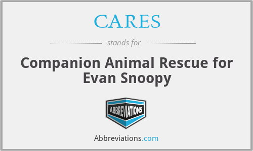 CARES - Companion Animal Rescue for Evan Snoopy