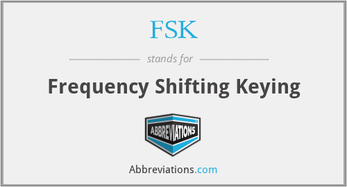 FSK - Frequency Shifting Keying