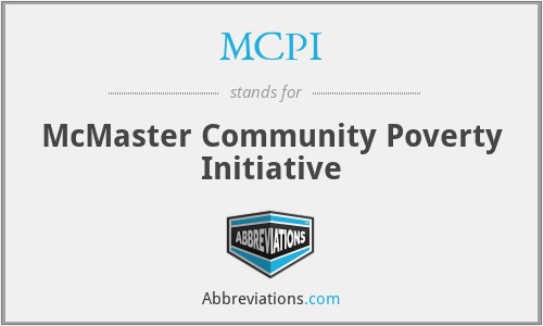 MCPI - McMaster Community Poverty Initiative
