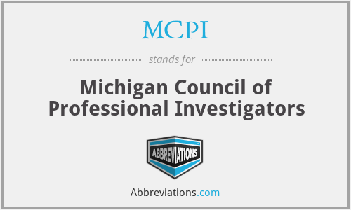 MCPI - Michigan Council of Professional Investigators