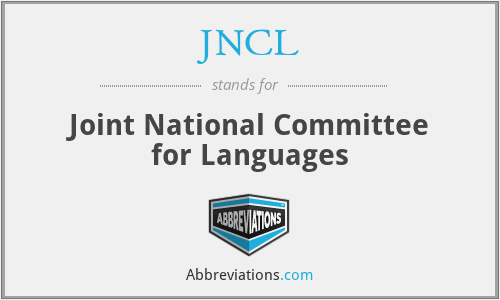 JNCL - Joint National Committee for Languages