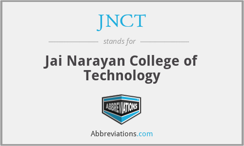 JNCT - Jai Narayan College of Technology