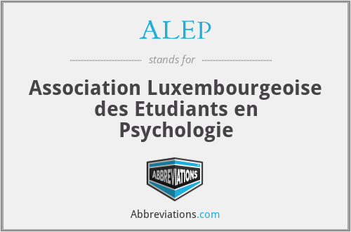 ALEP - Association Luxembourgeoise des Etudiants en Psychologie