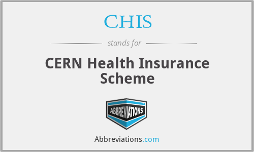 CHIS - CERN Health Insurance Scheme