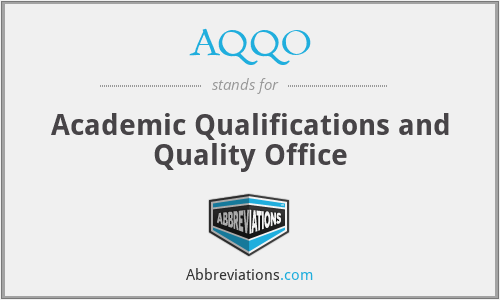 AQQO - Academic Qualifications and Quality Office