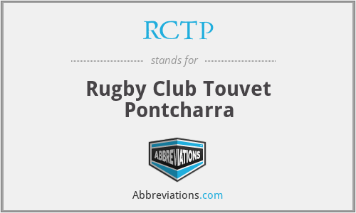 RCTP - Rugby Club Touvet Pontcharra