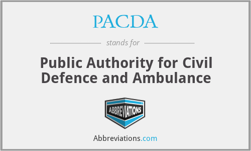 PACDA - Public Authority for Civil Defence and Ambulance