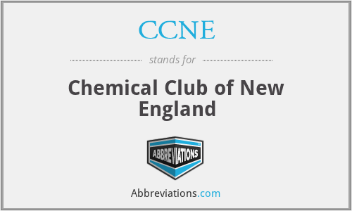 CCNE - Chemical Club of New England