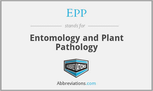 EPP - Entomology and Plant Pathology