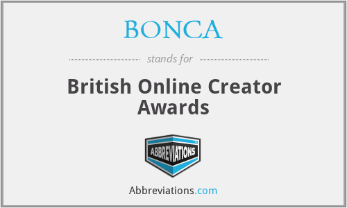 BONCA - British Online Creator Awards