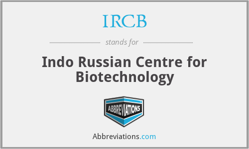 IRCB - Indo Russian Centre for Biotechnology