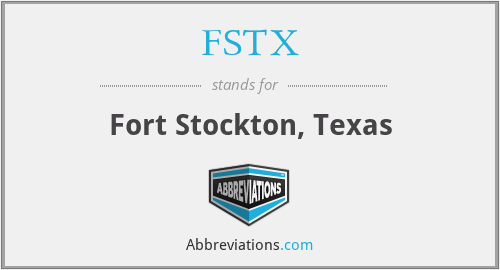 FSTX - Fort Stockton, Texas