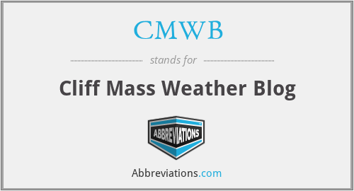 CMWB - Cliff Mass Weather Blog