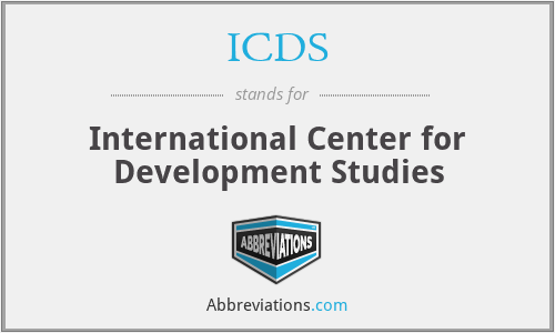 ICDS - International Center for Development Studies
