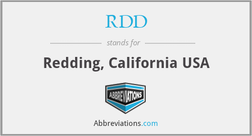 RDD - Redding, California USA