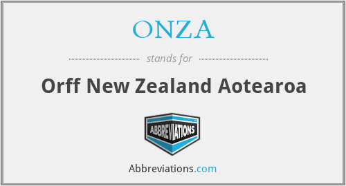 ONZA - Orff New Zealand Aotearoa