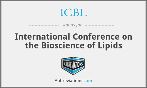 ICBL - International Conference on the Bioscience of Lipids