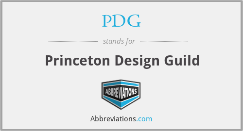 PDG - Princeton Design Guild